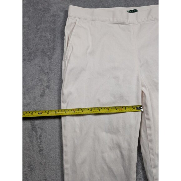 Lauren Ralph Lauren Pants Womens Size 12 Pink Minimalist Trousers Career Mature - Picture 9 of 11